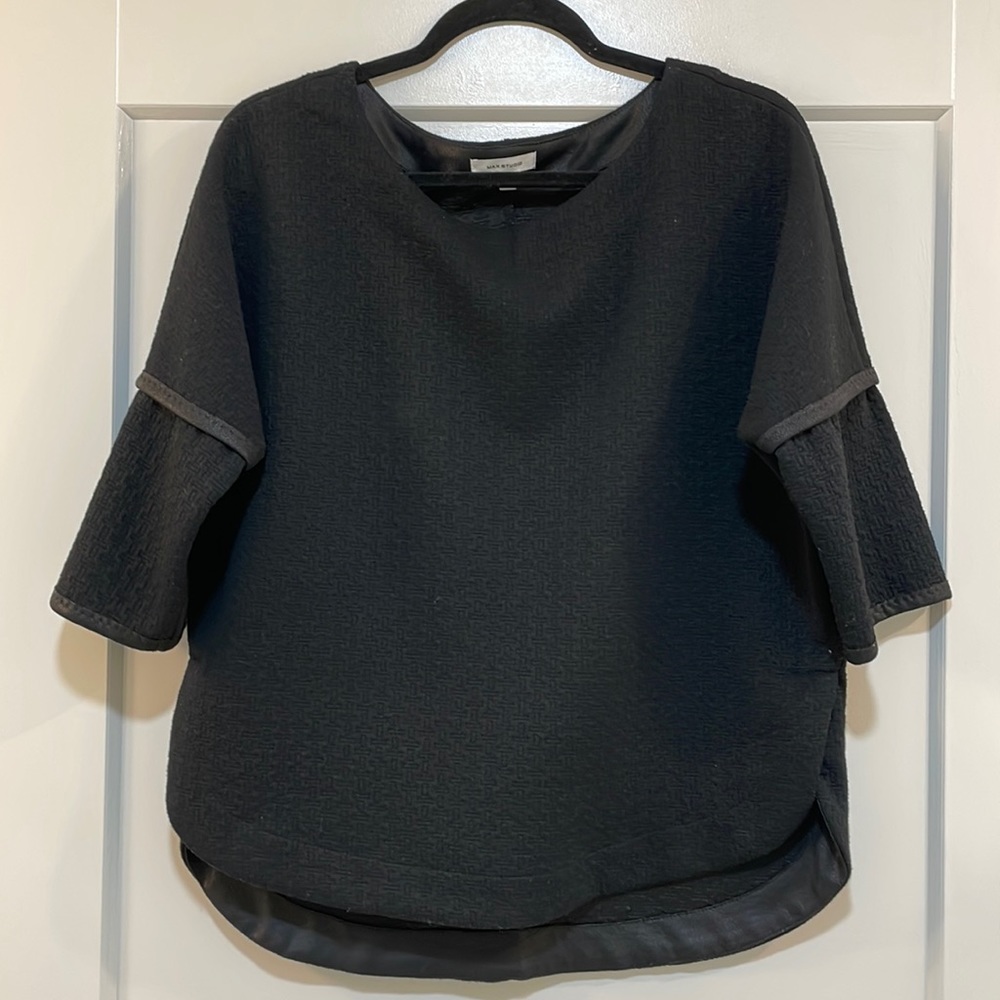 Black office blouse